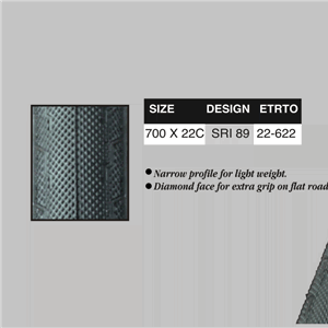 28X1 700X22C ZWART SKINWALL NO FLAT